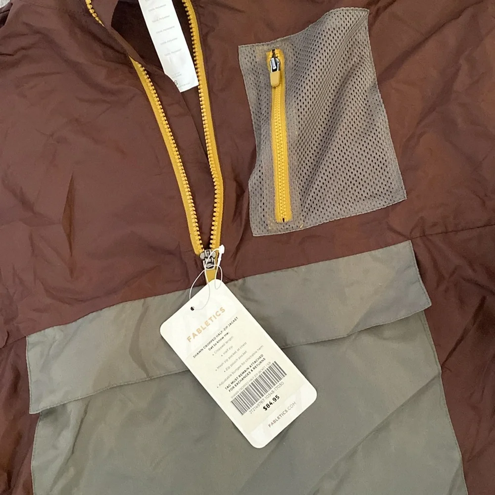 Fabletics || NWT Shawn Cropped Half-Zip Jacket (S) - Picture 9 of 9